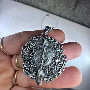 Killstar Silver Witchy Pendant Necklace